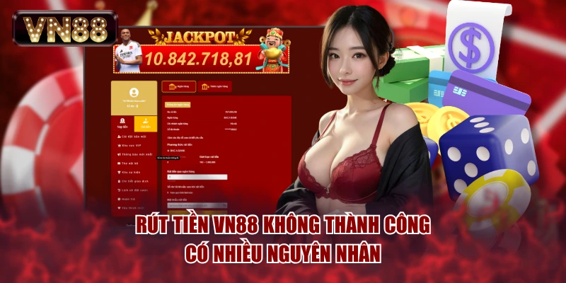 Rút tiền VN88 không thành công có nhiều nguyên nhân